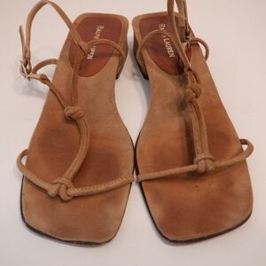 Ralph Lauren chunky heel sandals, size 6B
